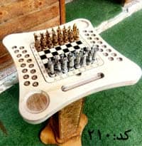 میز شطرنج چوبی